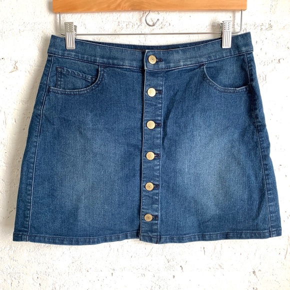 express jean skirt